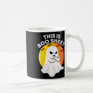 This Is Boo Sheet Ghost Retro Halloween Costume  Coffee Mug