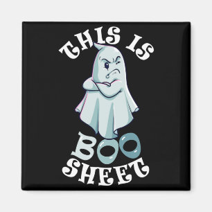 This Is Boo Sheet Ghost Retro Halloween Costume Magnet
