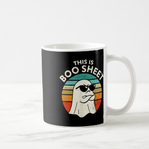 This Is Boo Sheet Ghost Retro Halloween Costume Me Coffee Mug