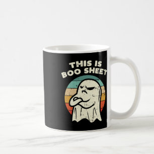 This Is Boo Sheet Ghost Retro Halloween Costume Me Coffee Mug