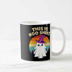 This Is Boo Sheet Ghost Retro Halloween Costume Me Coffee Mug