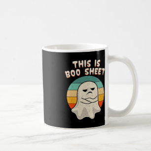 This Is Boo Sheet Ghost Retro Halloween Costume Me Coffee Mug