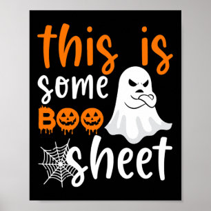 This Is Boo Sheet Ghost Retro Halloween Costume Me Poster