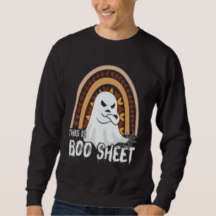 This is boo sheet ghost retro halloween costume me sweatshirt