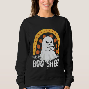 This is boo sheet ghost retro halloween costume me sweatshirt