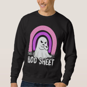 This is boo sheet ghost retro halloween costume me sweatshirt