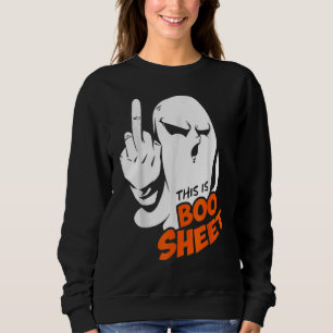 This Is Boo Sheet Ghost Retro Halloween Costume Me Sweatshirt