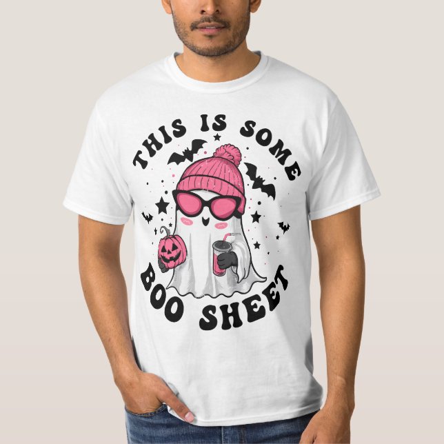 This Is Boo Sheet Ghost Retro Halloween Costume Me T-Shirt (Front)