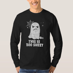 This Is Boo Sheet Ghost Retro Halloween Costume Me T-Shirt
