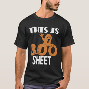 This Is Boo Sheet Ghost Retro Halloween Costume Me T-Shirt