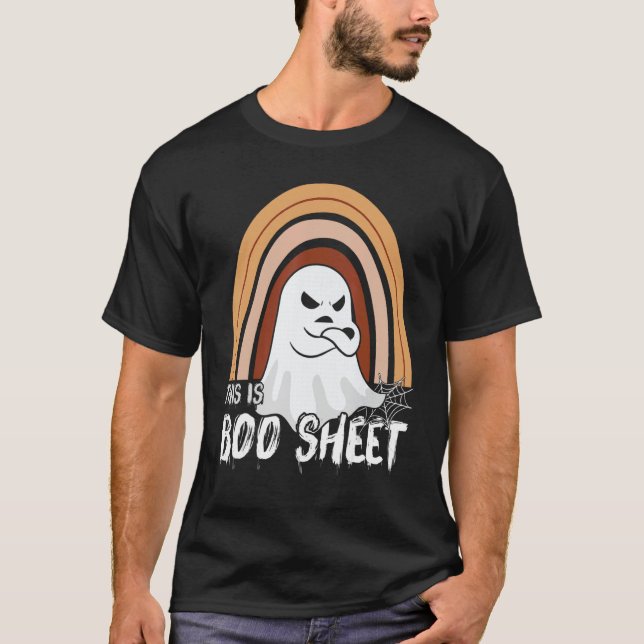 This is boo sheet ghost retro halloween costume me T-Shirt (Front)