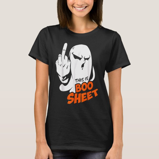 This Is Boo Sheet Ghost Retro Halloween Costume Me T-Shirt (Front)