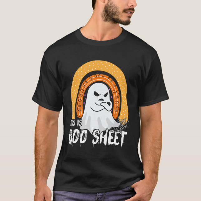 This is boo sheet ghost retro halloween costume me T-Shirt (Front)