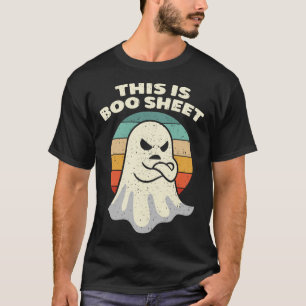 This Is Boo Sheet Ghost Retro Halloween Costume Me T-Shirt