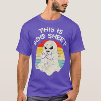 This Is Boo Sheet Ghost Retro Halloween Costume Me T-Shirt