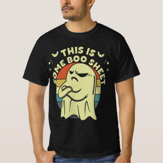 This Is Boo Sheet Ghost Retro Halloween Costume Me T-Shirt