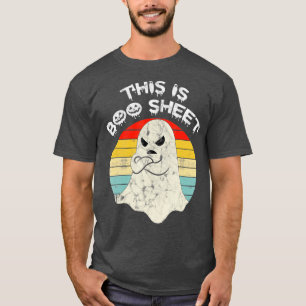 This Is Boo Sheet Ghost Retro Halloween Costume Me T-Shirt