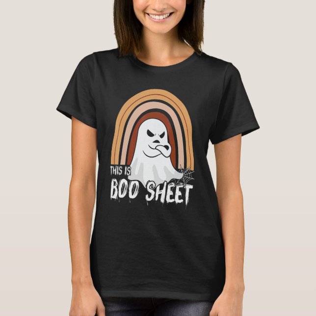 This is boo sheet ghost retro halloween costume me T-Shirt (Front)