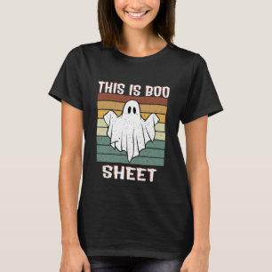 This Is Boo Sheet Ghost Retro Halloween Costume T-Shirt