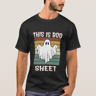 This Is Boo Sheet Ghost Retro Halloween Costume T-Shirt