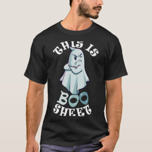 This Is Boo Sheet Ghost Retro Halloween Costume T-Shirt