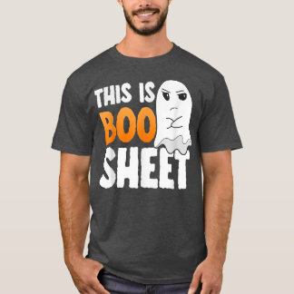 This Is Boo Sheet Halloween Costume Spooky Ghost M T-Shirt