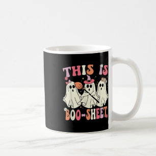 This Is Boo-sheet Halloween Ghost Costume Retro Gr Coffee Mug
