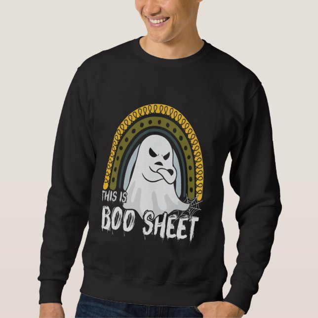 This is boo sheet happy halloween rainbow 2022 men sweatshirt (Front)