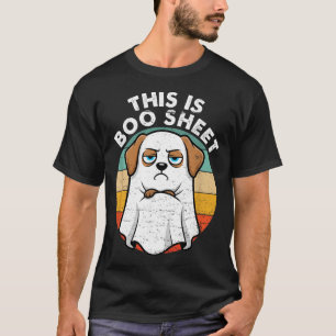 This Is Boo Sheet Labrador Dog Retro Halloween T-Shirt