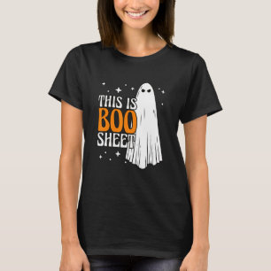 This Is Boo Sheet Orange Ghost Fancy Dress Carniva T-Shirt