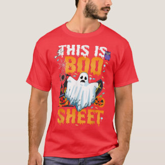 This is BOO Sheet TShirt Ghost funny Halloween Cos