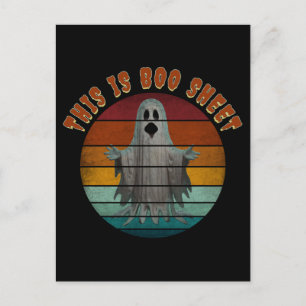 This Is Boo Sheet Vintage Ghost Postcard