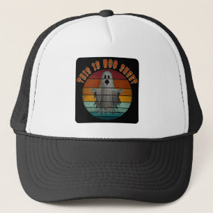 This Is Boo Sheet Vintage Ghost Trucker Hat