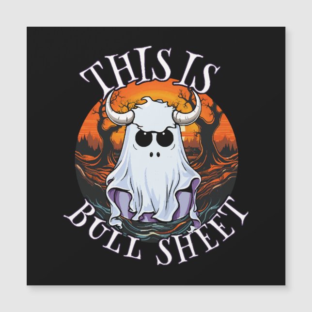 This is bull sheet - funny boo sheet (Front)