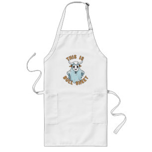 This is bull sheet - funny boo sheet long apron