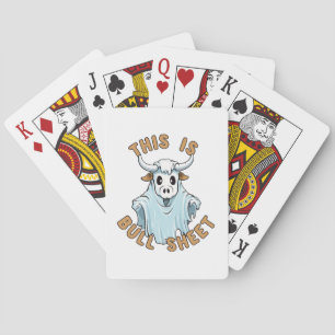 This is bull sheet - funny boo sheet playing cards