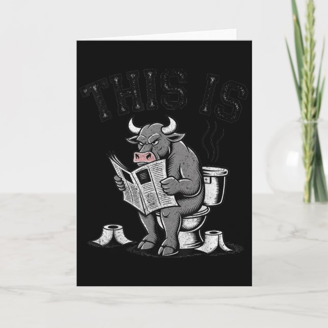 This Is Bullsht Sarcastic Funny  Card (Front)