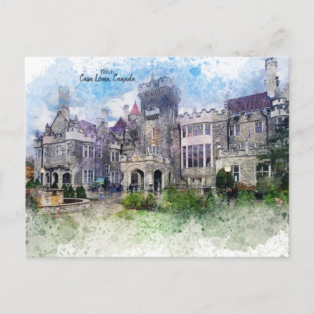 This is Casa Loma, Toronto, Canada  Postcard (Front)