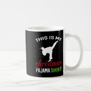 This is Christmas Pajama Karate Gift Martial Art Coffee Mug