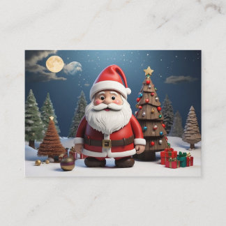 this is christmas santa design and christmas art business card
