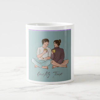 This is coffee mug light cyan colour for a gift   