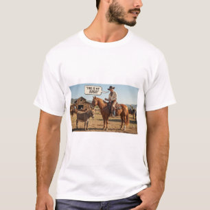 This Is Cowboy and Donkey Funny Graphic T-Shirt