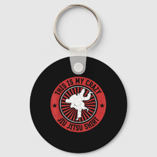 This is crazy Jiu Jitsu Brazilian Jiu Jitsu Key Ring