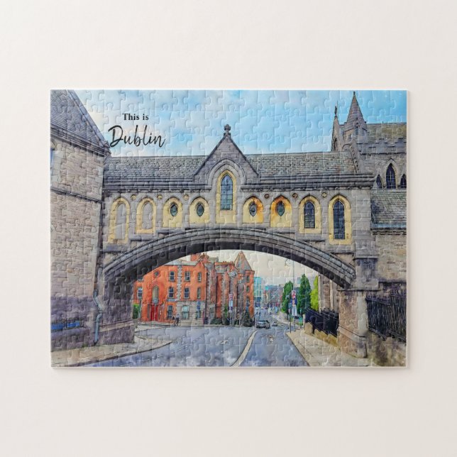 This is Dublin-Ireland Postcard Jigsaw Puzzle (Horizontal)