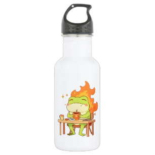 This Is Fine Frog Funny Kawaii Design 532 Ml Water Bottle