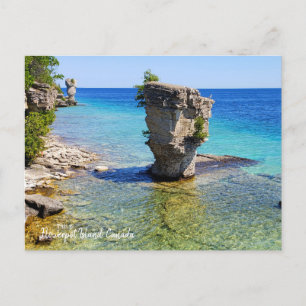 This is Flowerpot Island, Canada Postcard