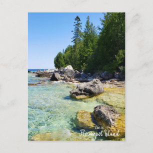 This is Flowerpot Island- Ontario, Canada Postcard