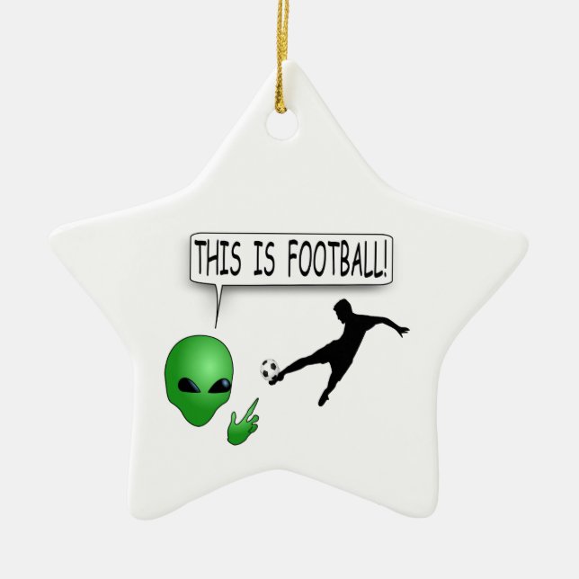 This Is Football Ceramic Tree Decoration (Front)