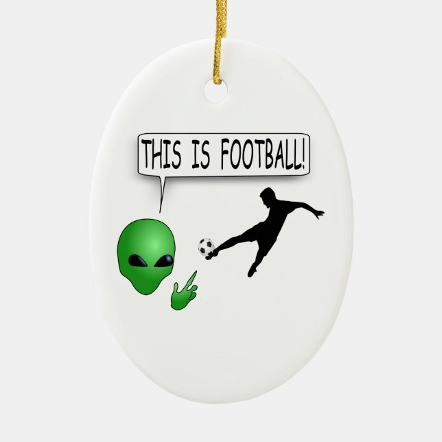 This Is Football Ceramic Tree Decoration (Front)