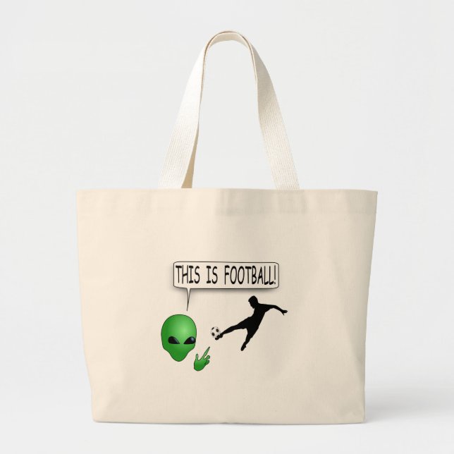 This Is Football Large Tote Bag (Front)